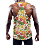 Vegan Fruits And Vegetables Print Training Tank Top