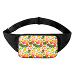 Vegan Fruits And Vegetables Print Waist Bag