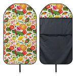 Vegan Fruits And Vegetables Print Waterproof Car Seat Cover