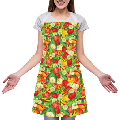 Vegan Pattern Print Adjustable Apron