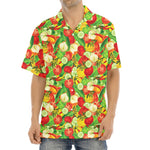 Vegan Pattern Print Aloha Shirt