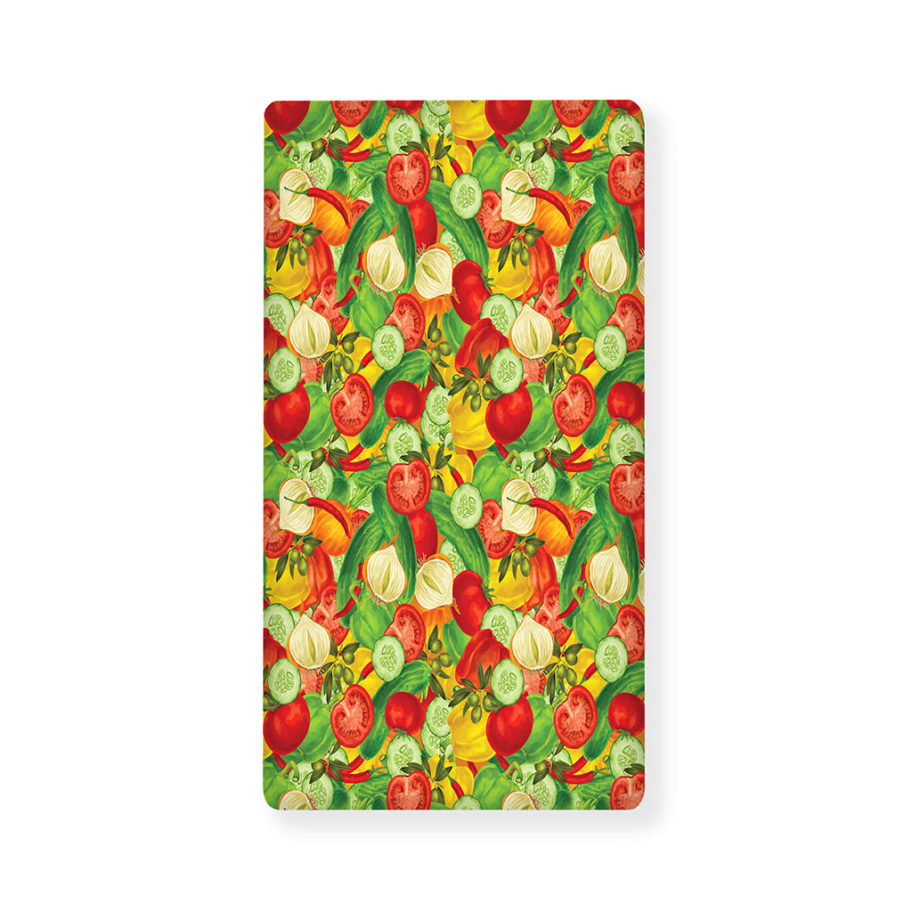 Vegan Pattern Print Baby Crib Sheet