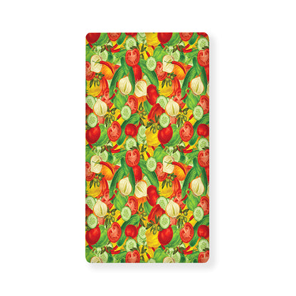 Vegan Pattern Print Baby Crib Sheet