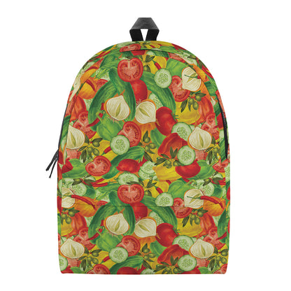 Vegan Pattern Print Backpack