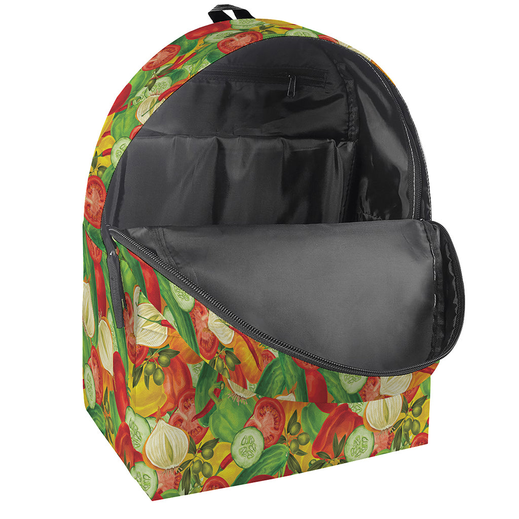 Vegan Pattern Print Backpack