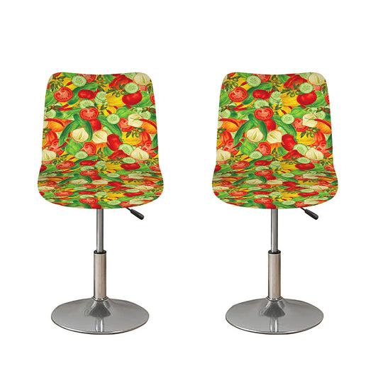 Vegan Pattern Print Bar Stool Covers