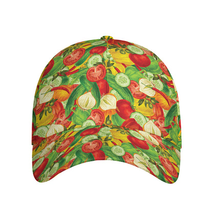 Vegan Pattern Print Baseball Cap