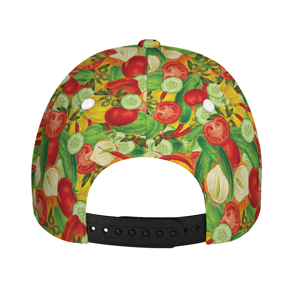 Vegan Pattern Print Baseball Cap