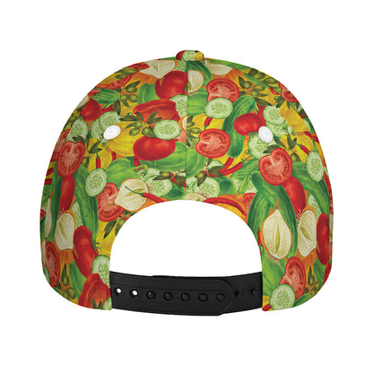 Vegan Pattern Print Baseball Cap
