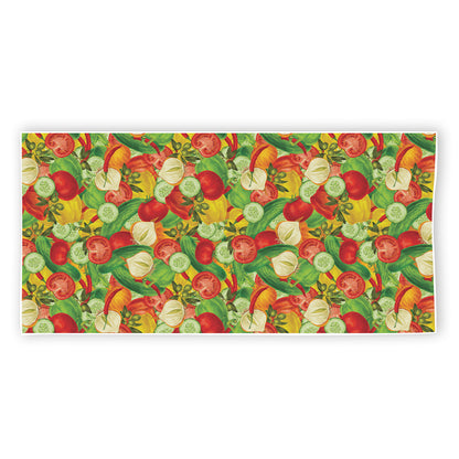 Vegan Pattern Print Beach Towel