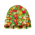 Vegan Pattern Print Beanie