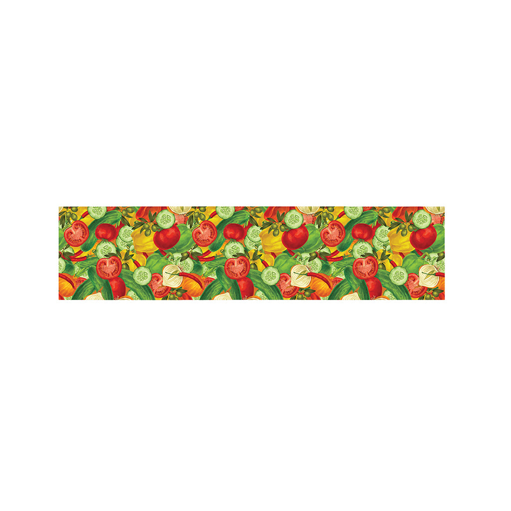 Vegan Pattern Print Bed Runner