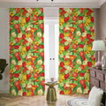 Vegan Pattern Print Dimout Pencil Pleat Curtains