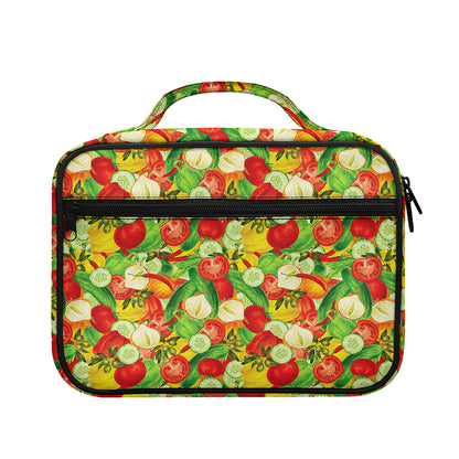 Vegan Pattern Print Briefcase Bible Bag