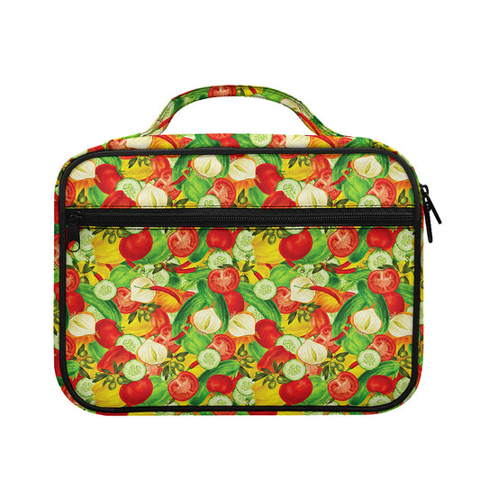 Vegan Pattern Print Briefcase Bible Bag