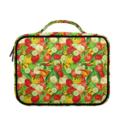 Vegan Pattern Print Briefcase Bible Bag