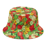 Vegan Pattern Print Bucket Hat