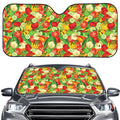 Vegan Pattern Print Car Windshield Sun Shade