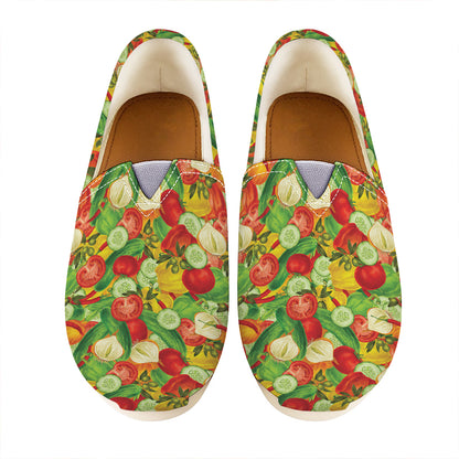Vegan Pattern Print Casual Shoes