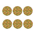Vegan Pattern Print Coaster Set