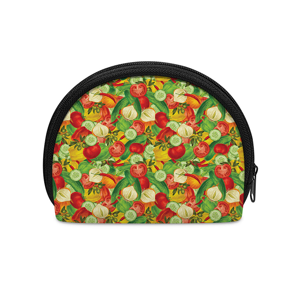 Vegan Pattern Print Coin Purse