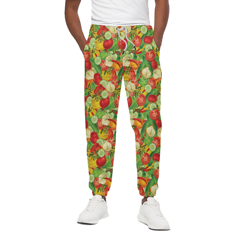 Vegan Pattern Print Cotton Pants