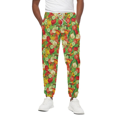 Vegan Pattern Print Cotton Pants
