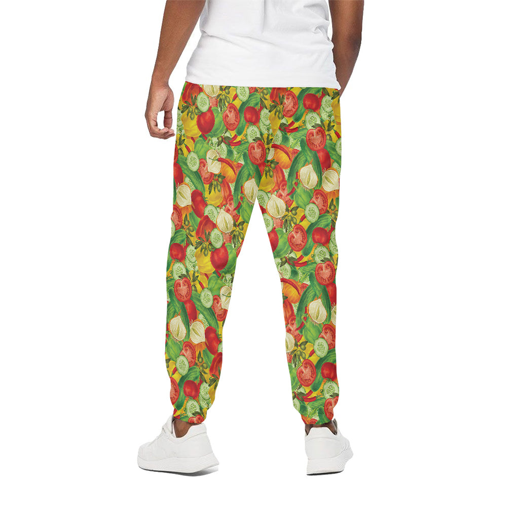 Vegan Pattern Print Cotton Pants