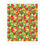 Vegan Pattern Print Curtain