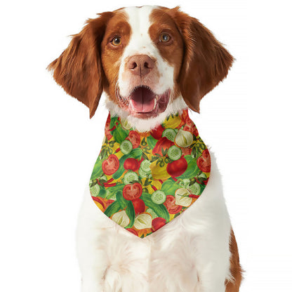 Vegan Pattern Print Dog Bandana