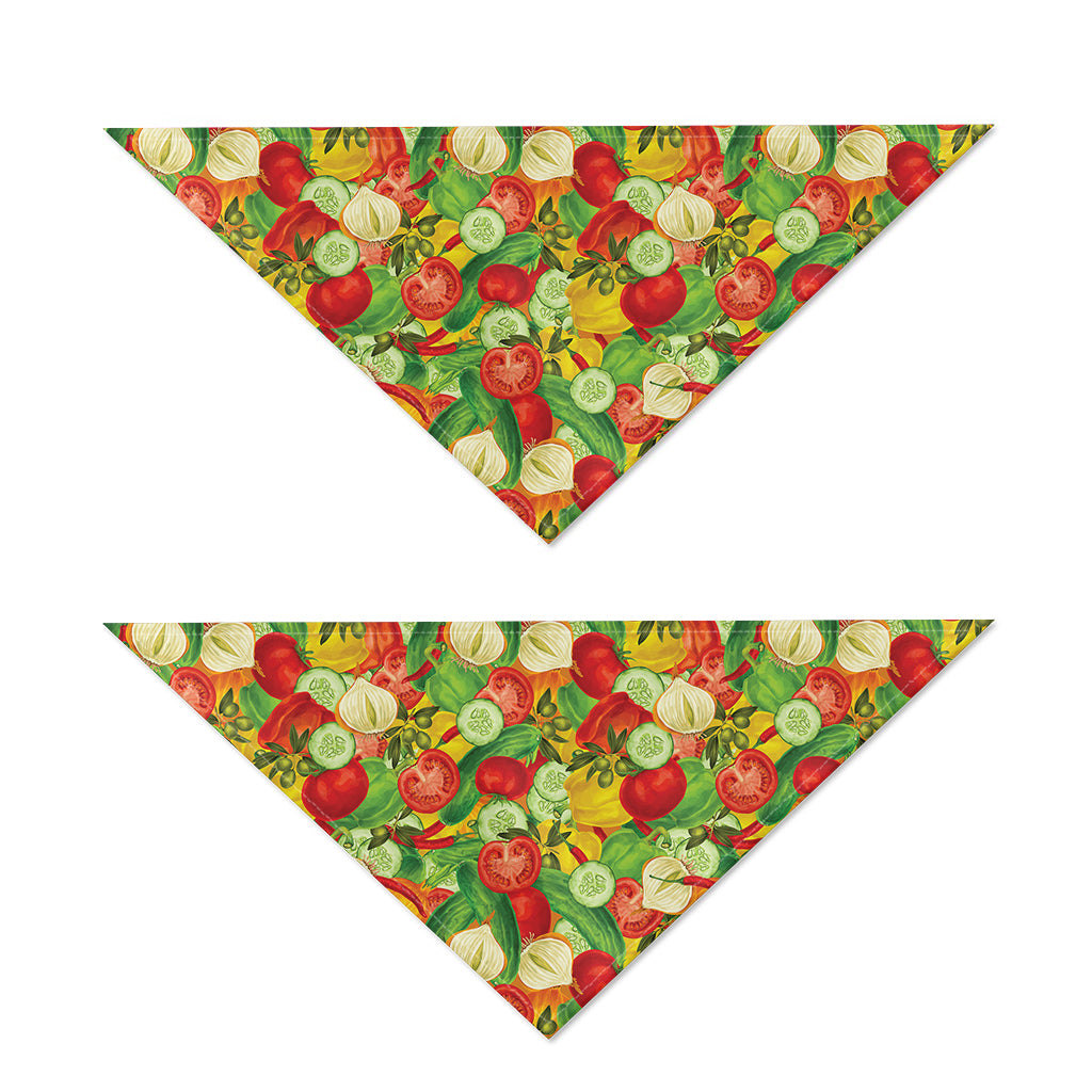 Vegan Pattern Print Dog Bandana