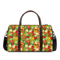 Vegan Pattern Print Duffel Bag