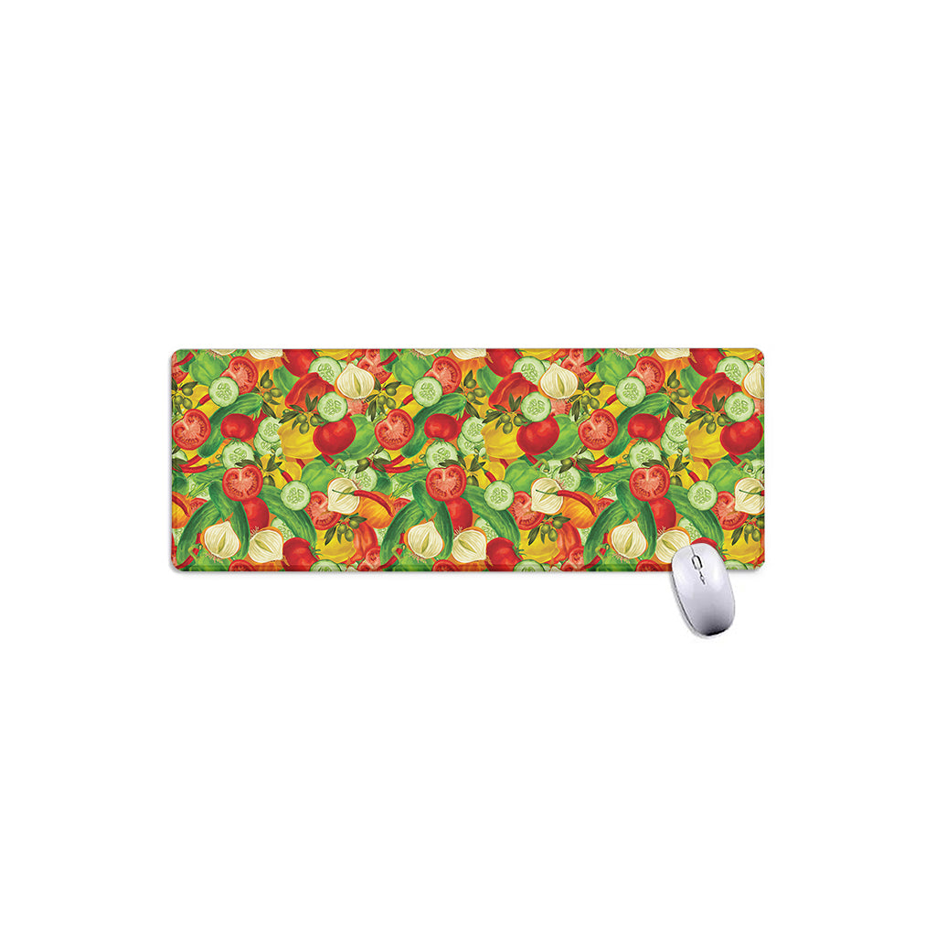 Vegan Pattern Print Extended Mouse Pad