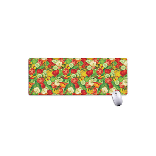 Vegan Pattern Print Extended Mouse Pad