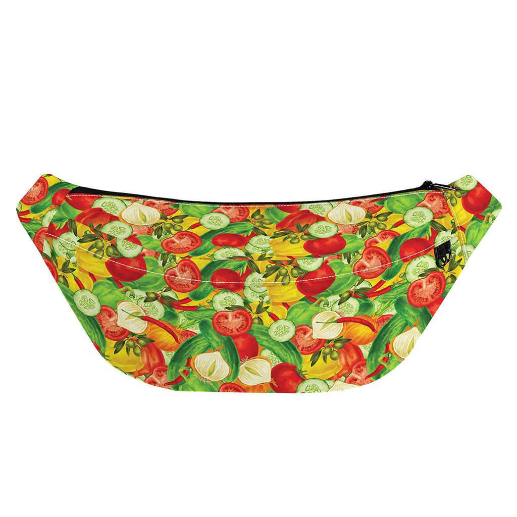 Vegan Pattern Print Fanny Pack