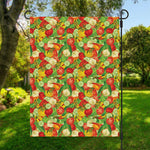 Vegan Pattern Print Garden Flag