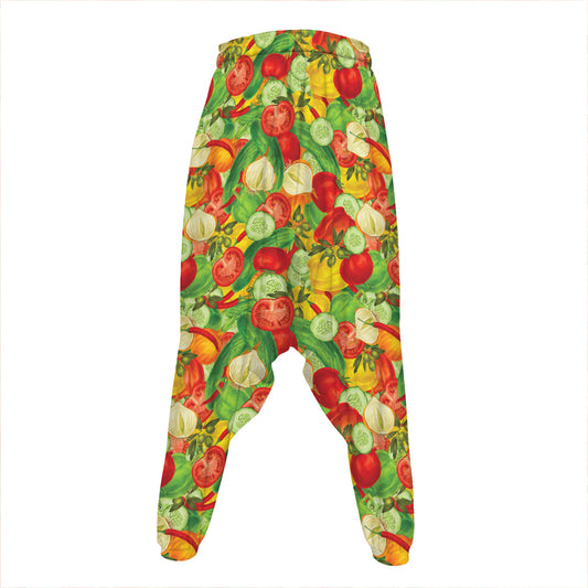 Vegan Pattern Print Hammer Pants