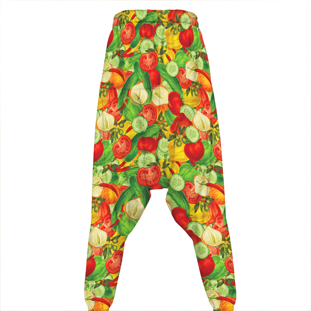 Vegan Pattern Print Hammer Pants