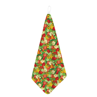 Vegan Pattern Print Hand Towel