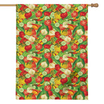 Vegan Pattern Print House Flag