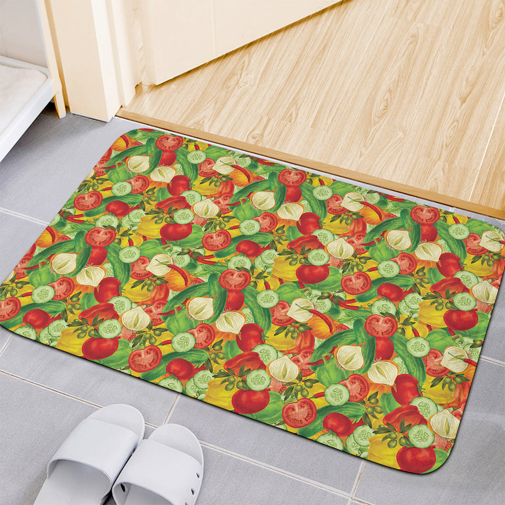 Vegan Pattern Print Indoor Door Mat