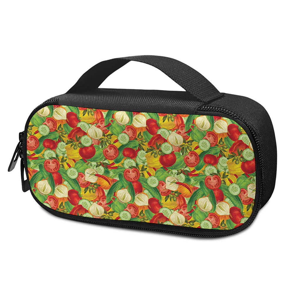 Vegan Pattern Print Insulin Cooler Travel Case