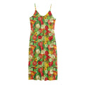 Vegan Pattern Print Jersey Midi Cami Dress