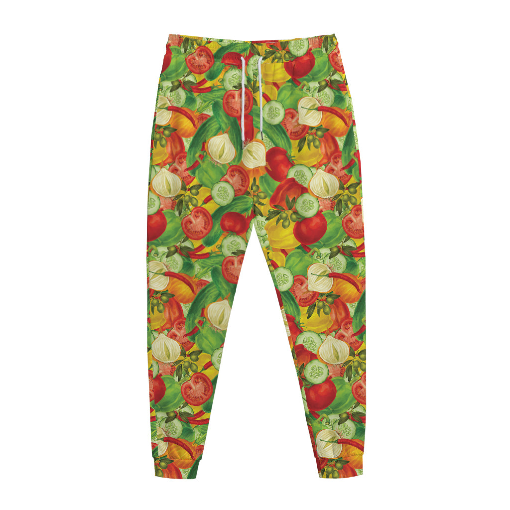 Vegan Pattern Print Jogger Pants