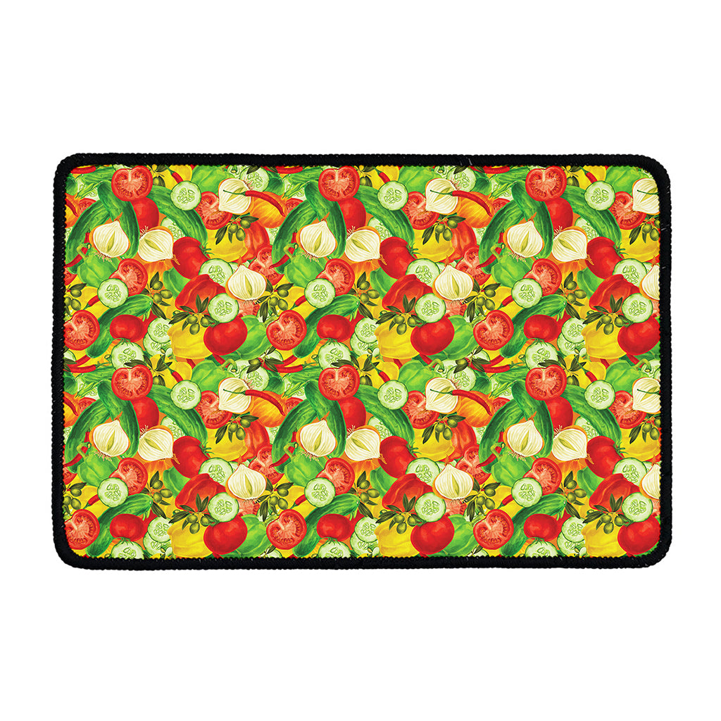 Vegan Pattern Print Kitchen Mat