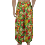 Vegan Pattern Print Lantern Pants