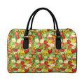 Vegan Pattern Print Leather Duffel Bag