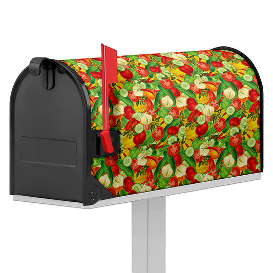 Vegan Pattern Print Mailbox Cover