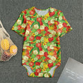 Vegan Pattern Print Men's Bodysuit