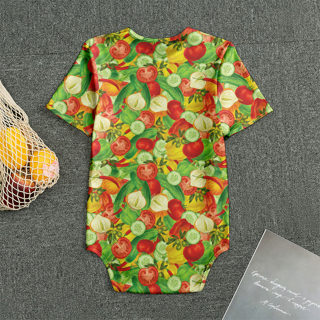 Vegan Pattern Print Men's Bodysuit